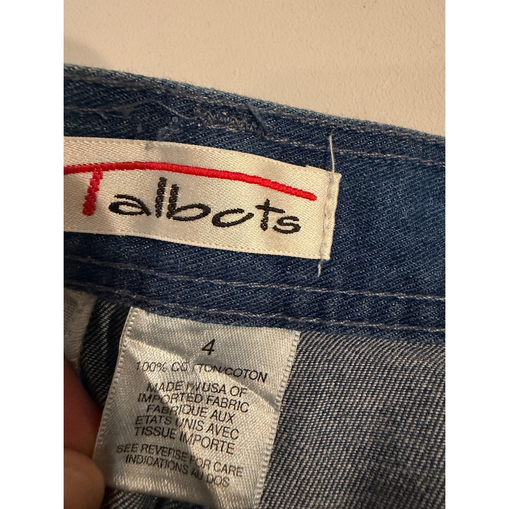 Talbots Indigo Button-Trim Denim Midi Skirt - Picture 7 of 9